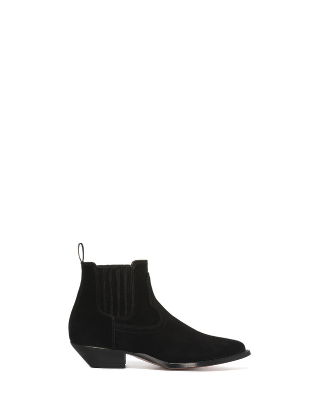 HIDALGO Women's Ankle Boots in Black Suede_01