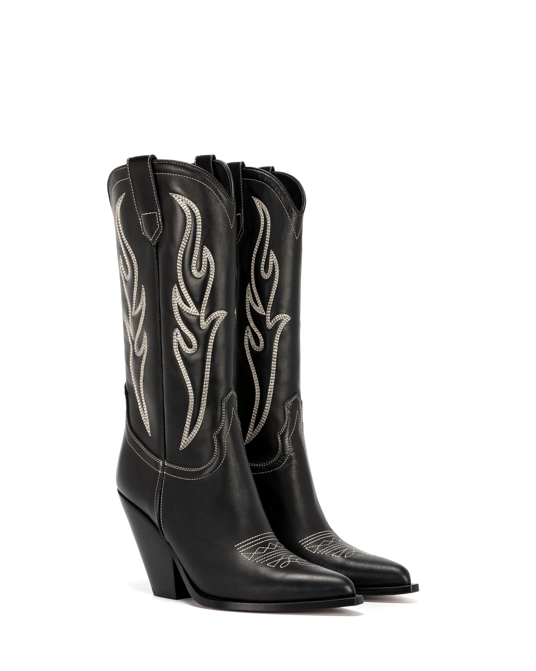SANTA-FE-90-Women_s-Cowboy-Boots-in-Black-Calfskin-Off-White-Embroidery_02_Front